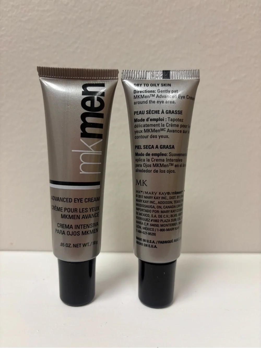Advanced Eye Cream for Men - Mary Kay - Discontinued - Lot of 2